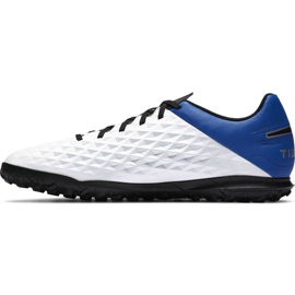 Chuteiras Nike Tiempo Legend 8 Club Tf M AT6109 104 preto, azul, branco branco 2