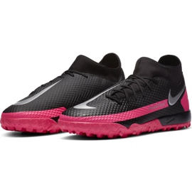 Chuteiras Nike Phantom Gt Academy Df Tf M CW6666 006 rosa, preto preto 2