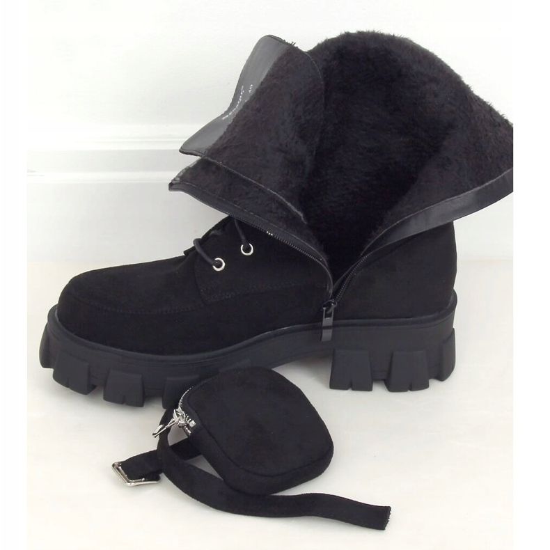 Botas pretas com bolsa NC1111 preta preto 2