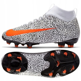 Chuteiras Nike Mercurial Superfly 7 Academy CR7 FG / MG Jr CV3182-180 branco 2