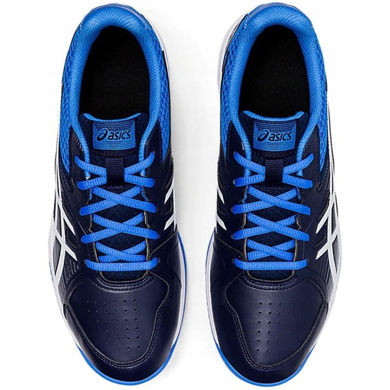 Sapatos masculinos Asics Court Slide Clay azul marinho-azul 1041A036 408 azul-marinho multicolorido 1