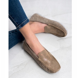 Filippo Mocassins de couro marrom 1