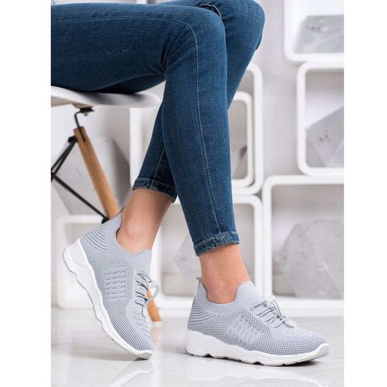 Goodin Calçados esportivos confortáveis cinza 2