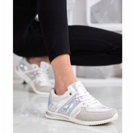 Goodin Calçados Esportivos Elegantes branco prata cinza 1