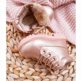 Trappers infantil botas quentes Champagne Dexter rosa 5