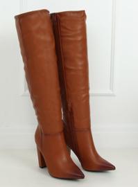 Botas acima do joelho no post camel RB42P Camel Ii Genre marrom 2