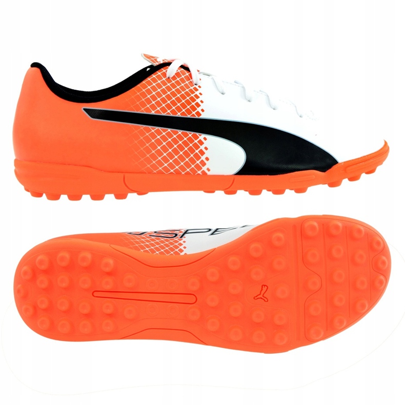 Chuteira Puma Evo Speed ​​5.5 Tt 103591 05 laranja 1