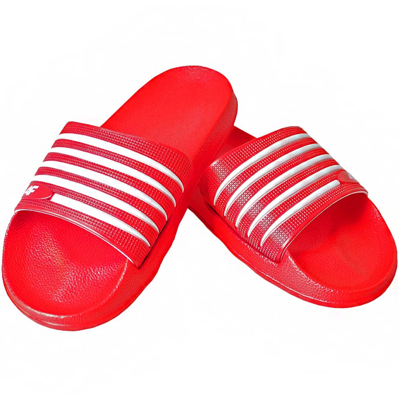 Chinelos femininos 4F vermelho H4Z19 KLD001 62S branco 1