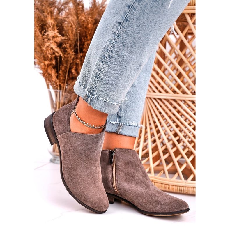 Nicole Botas femininas com recorte de camurça marrom Clarence castanho 1 Nicole Botas femininas com recorte de camurça marrom Clarence castanho 1