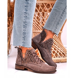 Nicole Botas femininas de camurça marrom susannah 2