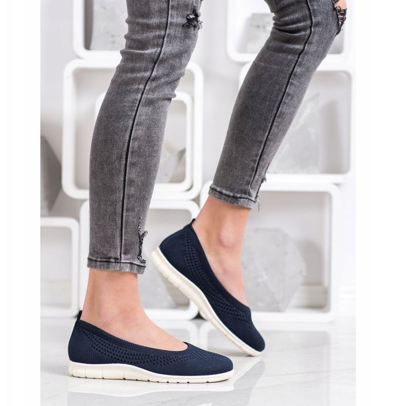 Goodin Slipons Openwork azul marinho 1