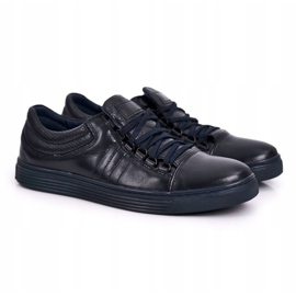 Bednarek Polish Shoes Sapatos de couro masculino tênis Bednarek azul marinho 2