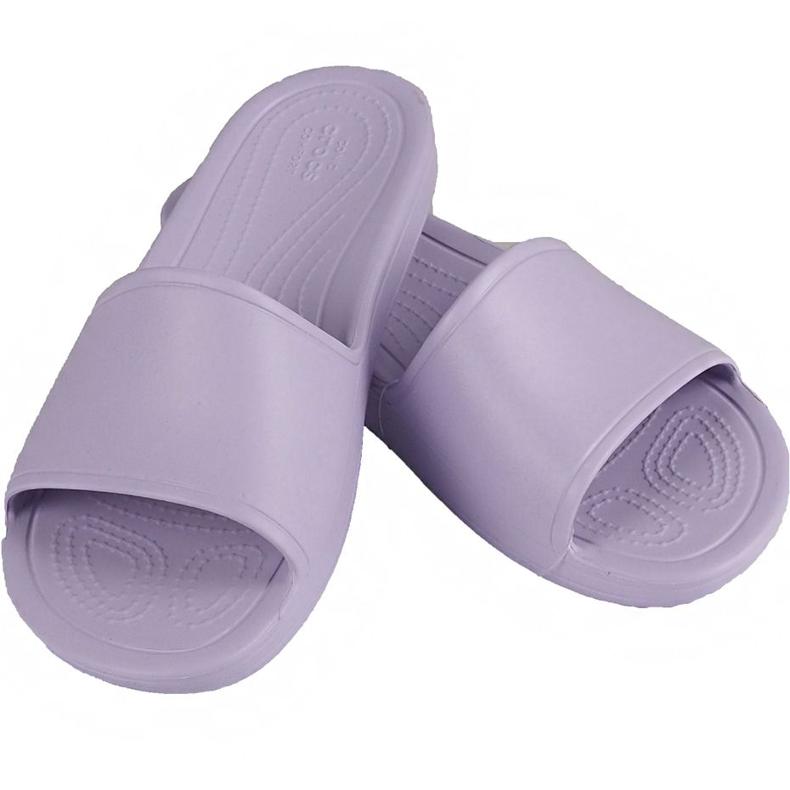Sloane Slide W feminino Crocs 205 742 530 roxo 1