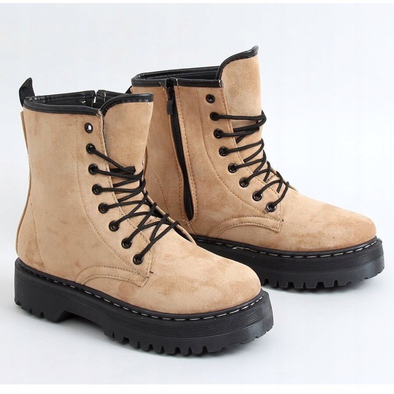 Trabalhadores em uma sola grossa LKS3 Khaki bege cáqui 1