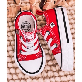Tênis infantil clássico baixo Big Star HH374196 vermelho 1