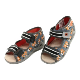 Calçado infantil amarelo Befado 350P016 laranja cinza 3