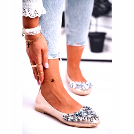 SEA Bailarinas femininas com pedras de cristal dourado 1