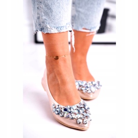 SEA Bailarinas femininas com pedras de cristal dourado 3