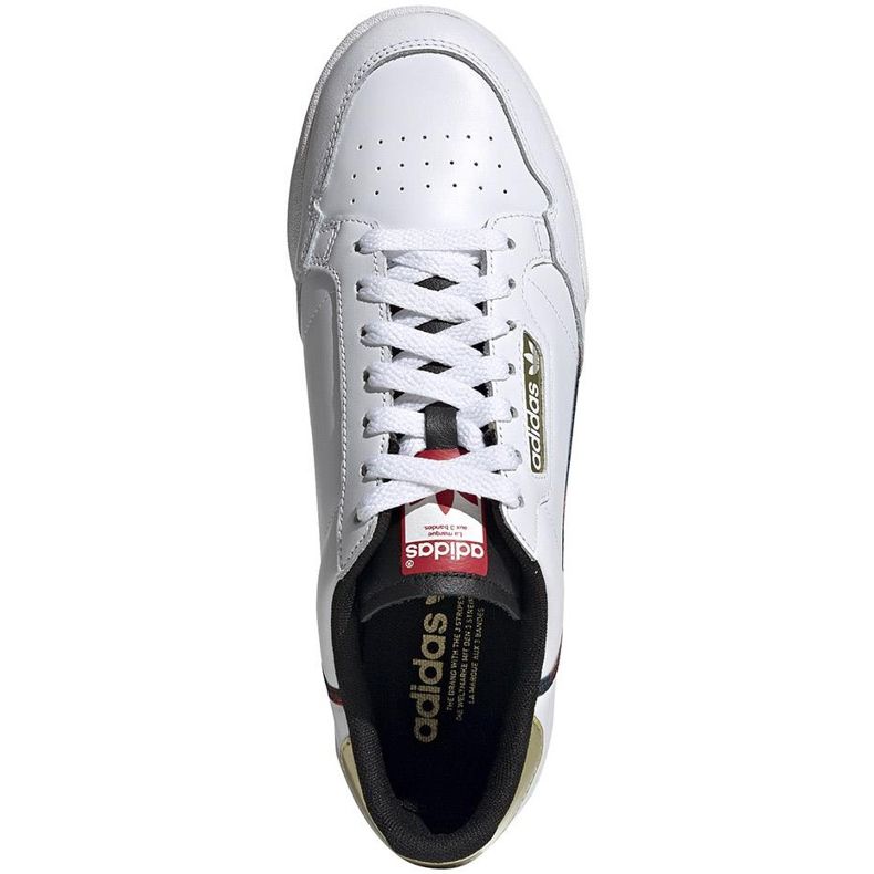 Sapatos masculinos Adidas Continental 80 brancos FW5325 1