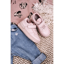 Apawwa Calçados infantis esportivos com velcro rosa arejado 1