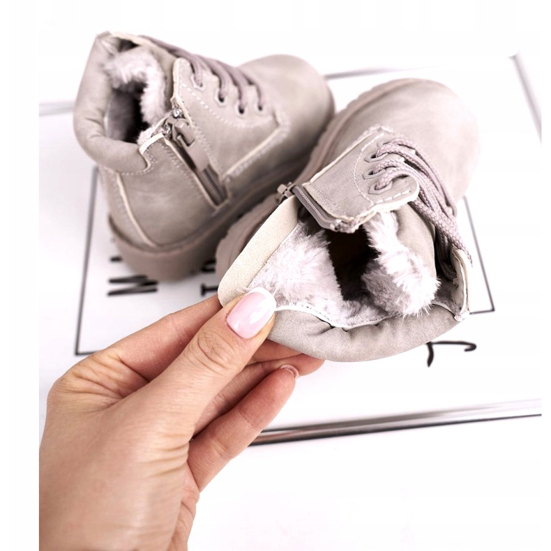 FRROCK Botas aquecedoras infantis Dexter cinza 2