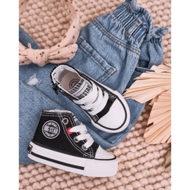 Tênis alto infantil com zíper Big Star HH374188 preto 2