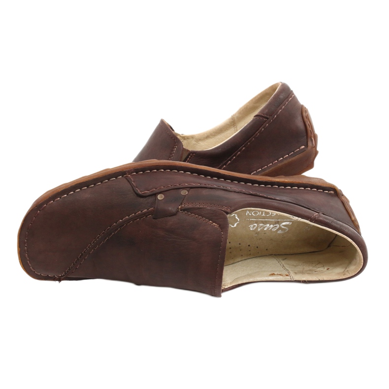 Sapato feminino de couro Senso 371 marrom 4