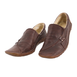 Sapato feminino de couro Senso 371 marrom 2