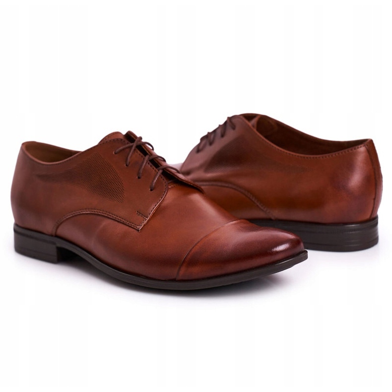 Bednarek Polish Shoes Chinelos masculinos de couro marrom castanho 3