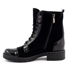 Dolce Pietro Botas pretas com isolamento para mulheres 2065 preto 1 Dolce Pietro Botas pretas com isolamento para mulheres 2065 preto 1