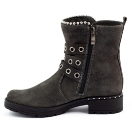 Dolce Pietro Botas quentes femininas 2054 cinza 1