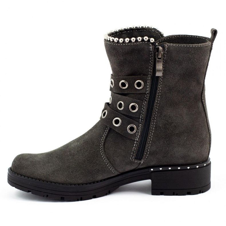 Dolce Pietro Botas quentes femininas 2054 cinza 1