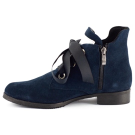 Olivier Botas com fita isolante Flora azul marinho 2