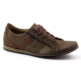 KOMODO Sapatos masculinos 854 castanhos 1