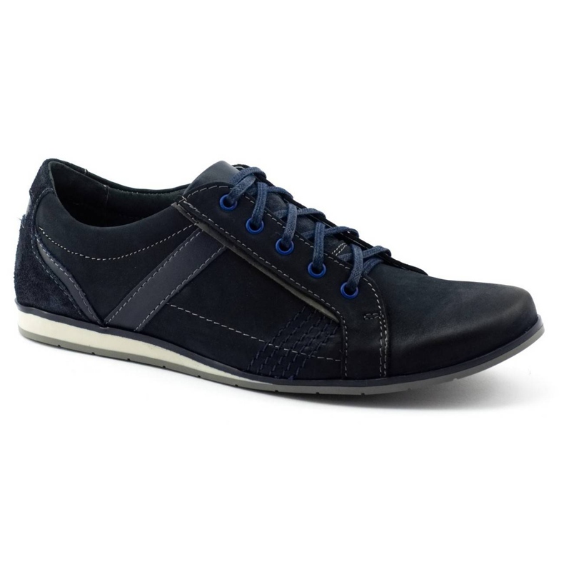 KOMODO Sapatos masculinos 854 Granat azul marinho 1