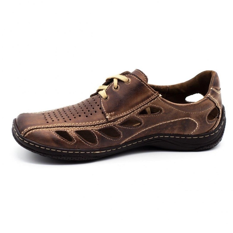 Joker Sapatos marrons 221 openwork masculino marrom 1
