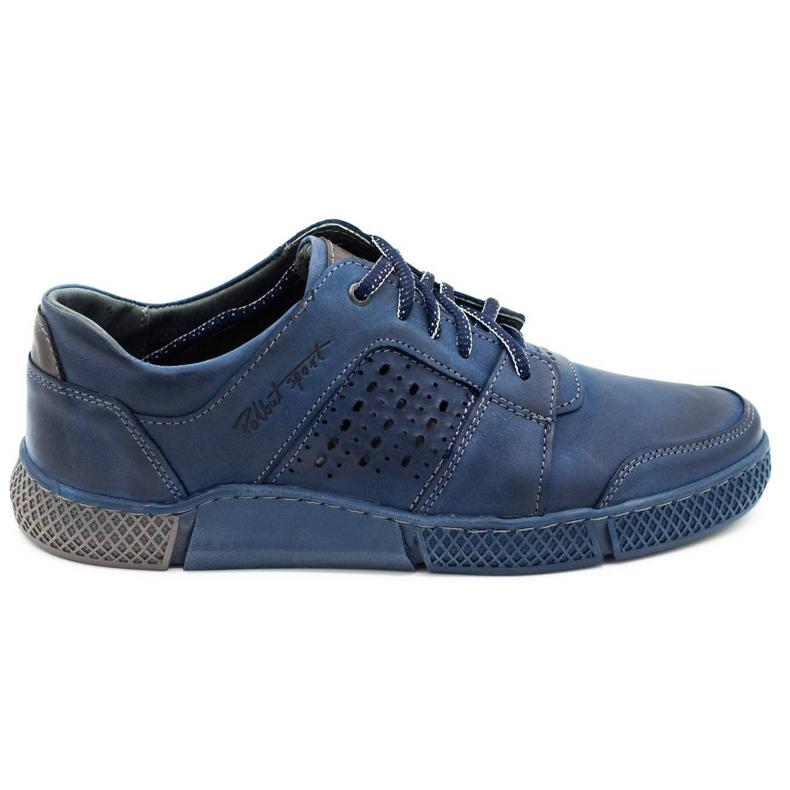 Polbut Sapatos perfurados masculinos J70 azul marinho azul-marinho 1