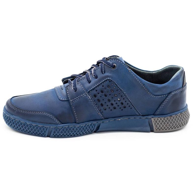 Polbut Sapatos perfurados masculinos J70 azul marinho azul-marinho 2