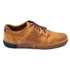 Polbut Sapatos perfurados masculinos J70 vermelhos laranja 1