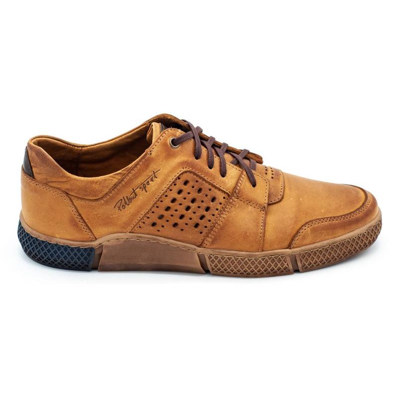 Polbut Sapatos perfurados masculinos J70 vermelhos laranja 1