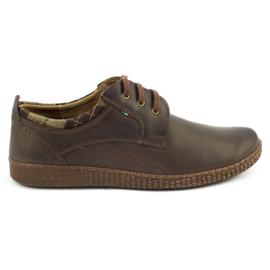Sapatos masculinos casuais 287M marrom castanho 1
