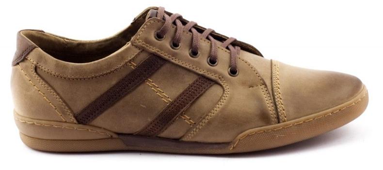 Polbut Sapatos masculinos casuais R3 castanhos marrom 1