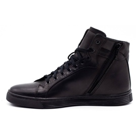 KENT Sapatos masculinos creepersy com isolamento 306 preto 1