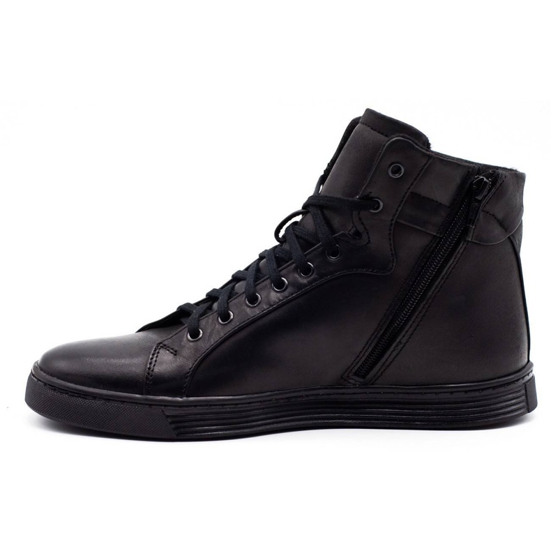 KENT Sapatos masculinos creepersy com isolamento 306 preto 1
