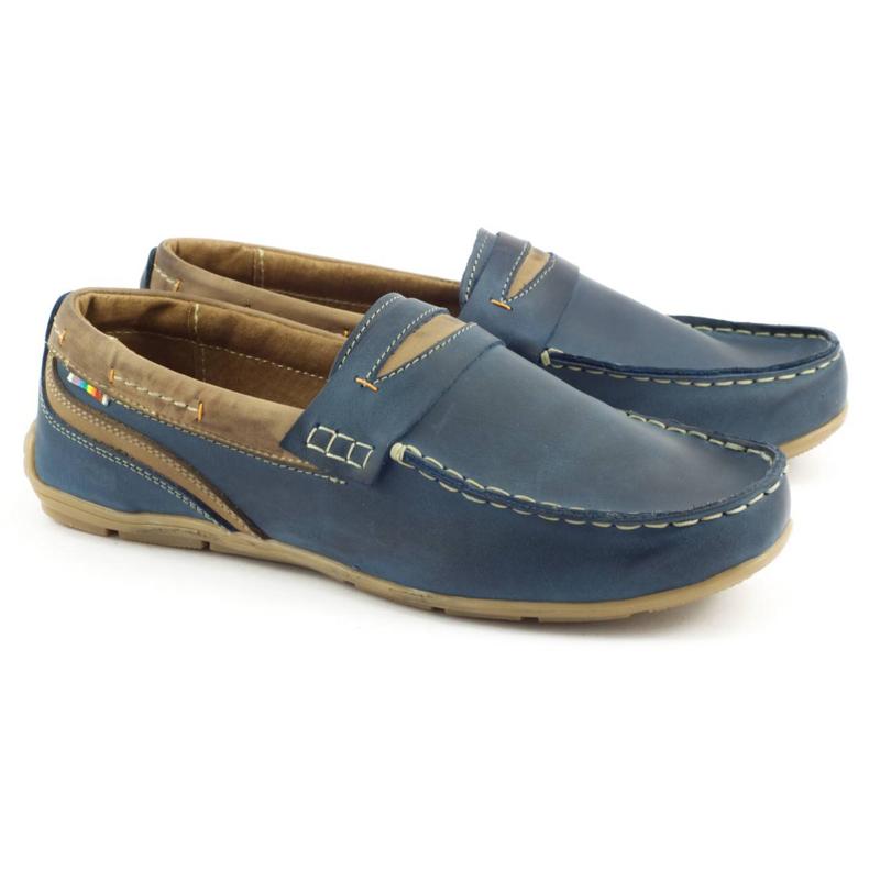 Sapatos masculinos mocassins 295 azul marinho azul-marinho 1