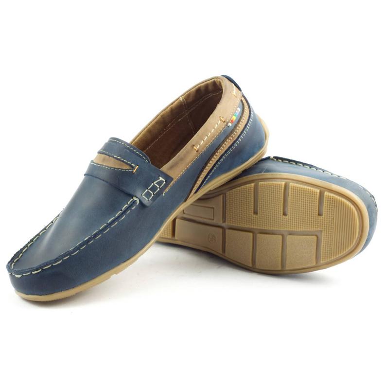 Sapatos masculinos mocassins 295 azul marinho azul-marinho 2