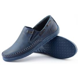 Polbut Sapatos masculinos mocassins J68 / 4 azul marinho azul-marinho 2