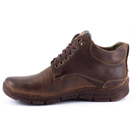 Polbut Sapatos de inverno masculinos J64S marrom 1