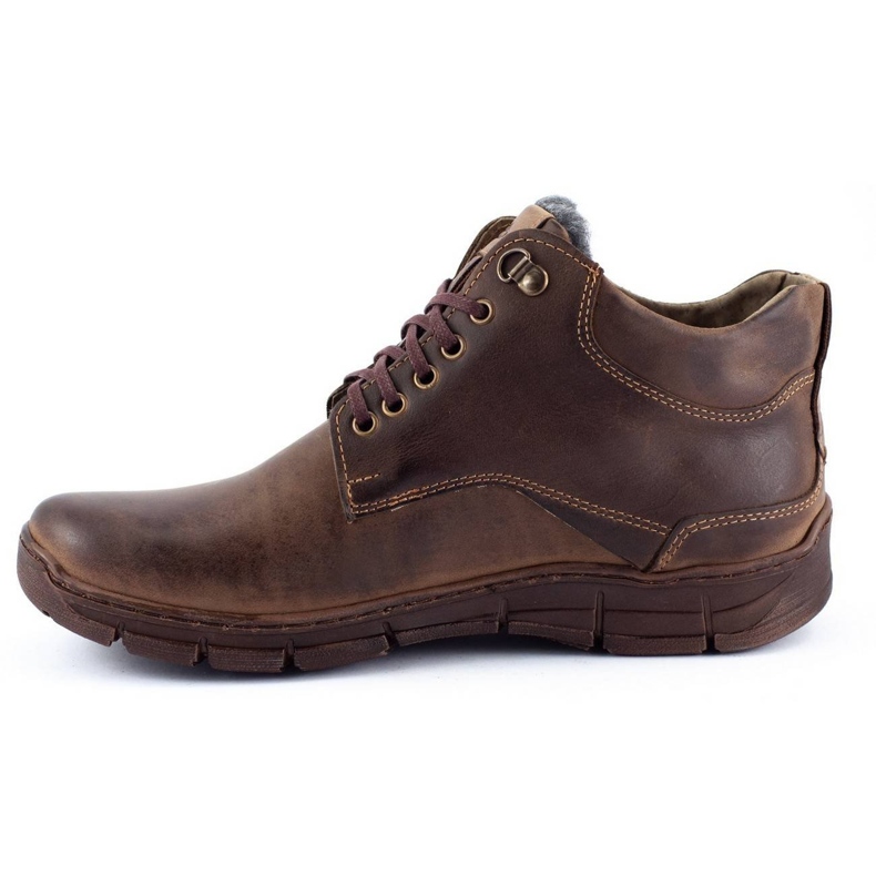 Polbut Sapatos de inverno masculinos J64S marrom castanho 1