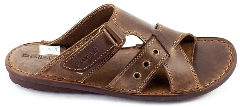 Polbut Chinelos masculinos SA05 castanhos marrom 2